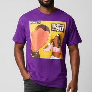 Martin TV Show Shirt 3X Purple Graphic Tee 90s Martin Lawrence Gina Waters FLAW